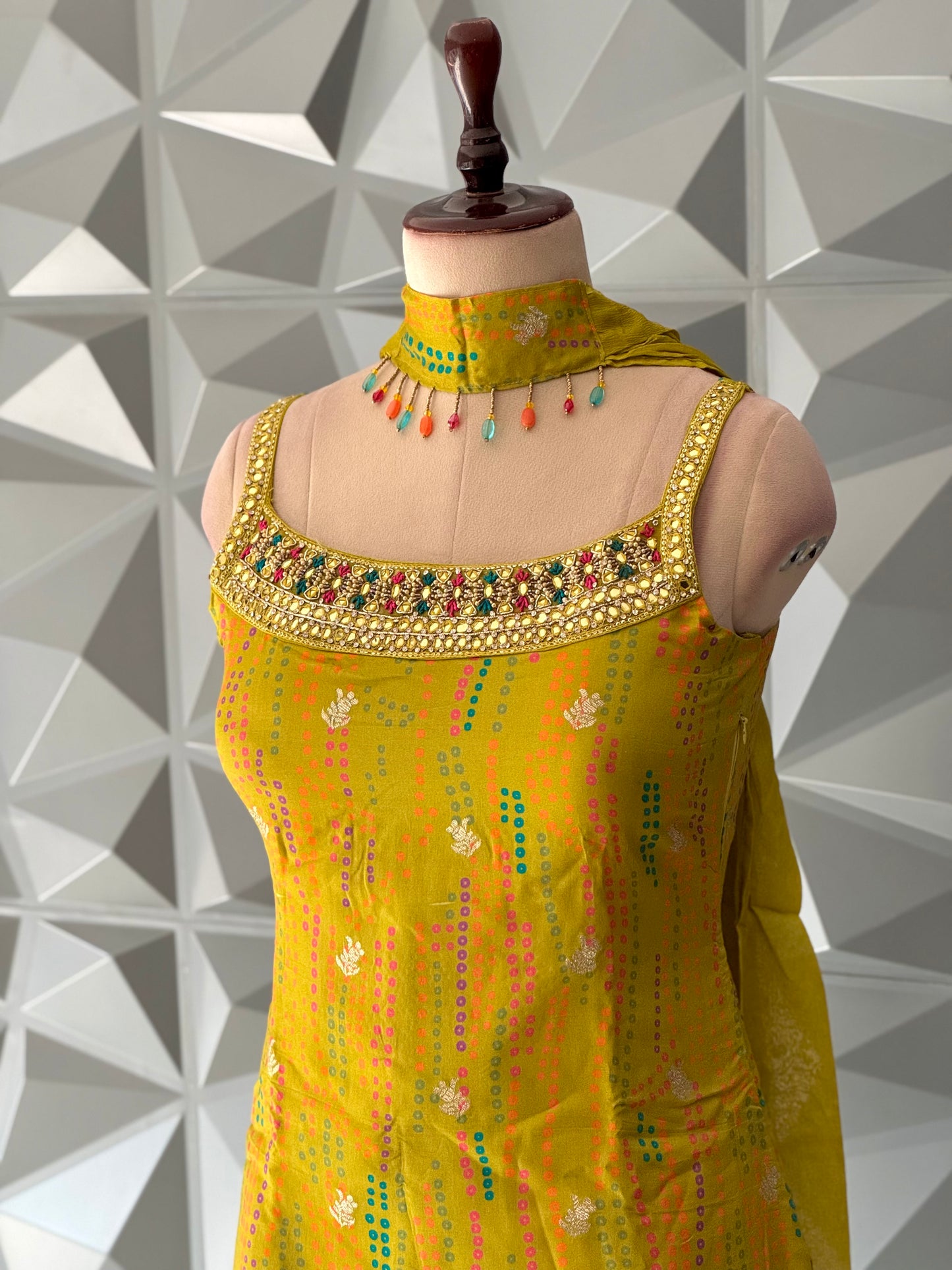 Yellow Sharara Set