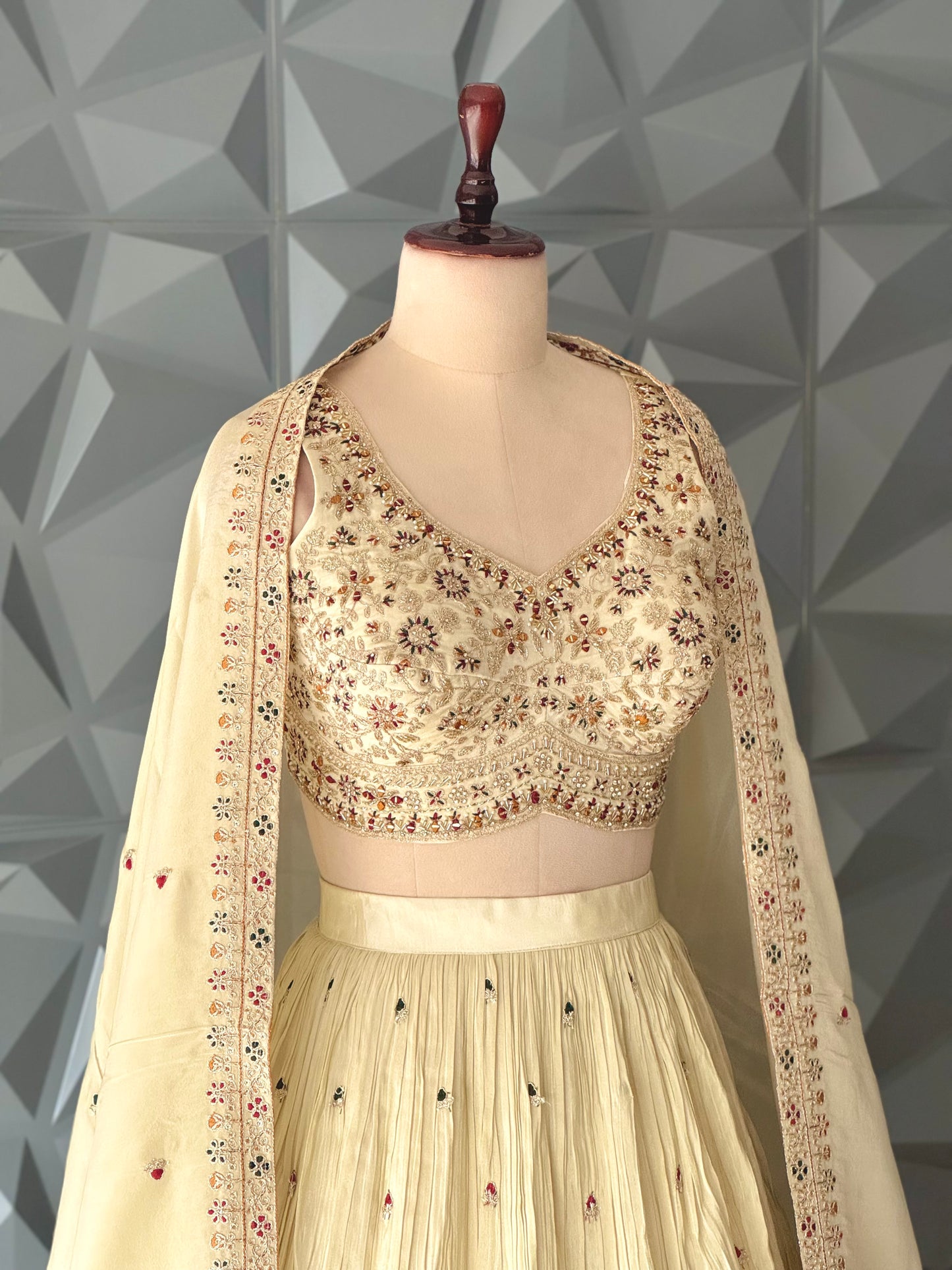Champagne Lehanga Set