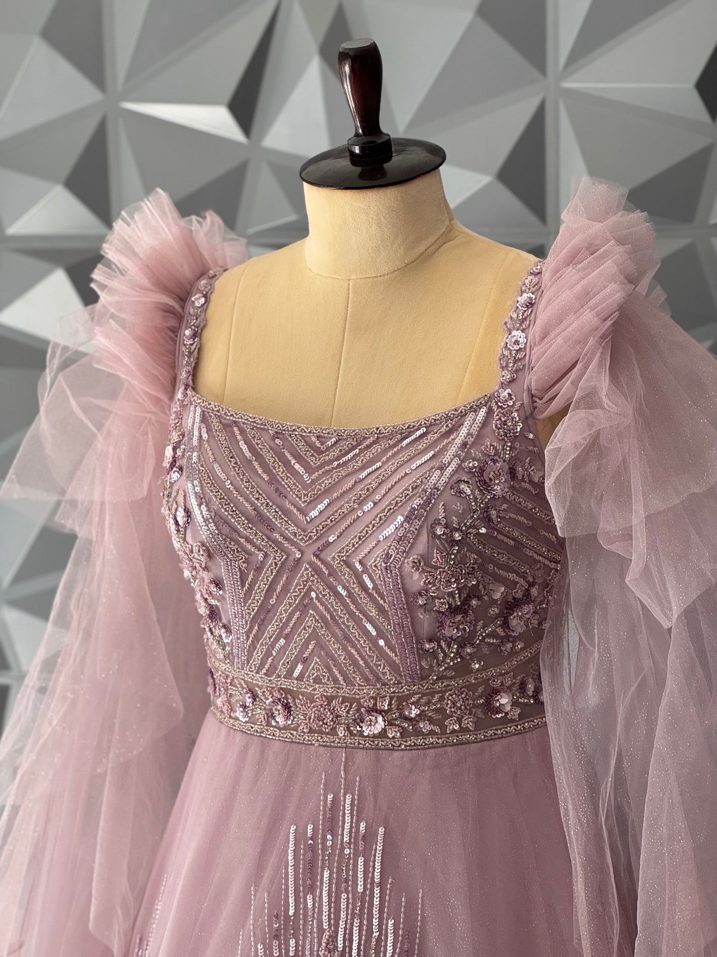 Baby Pink Designer Gown