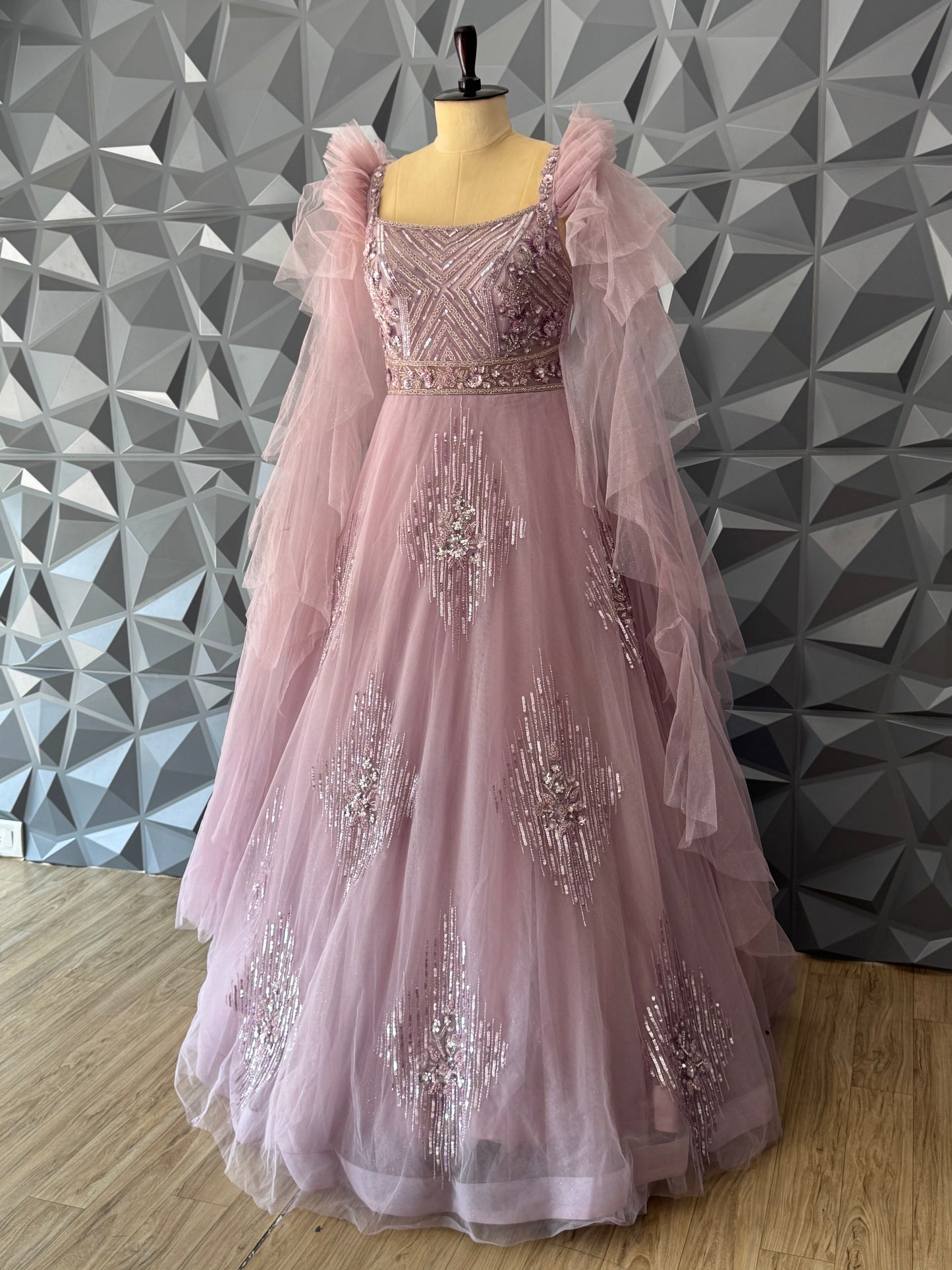 Baby Pink Designer Gown