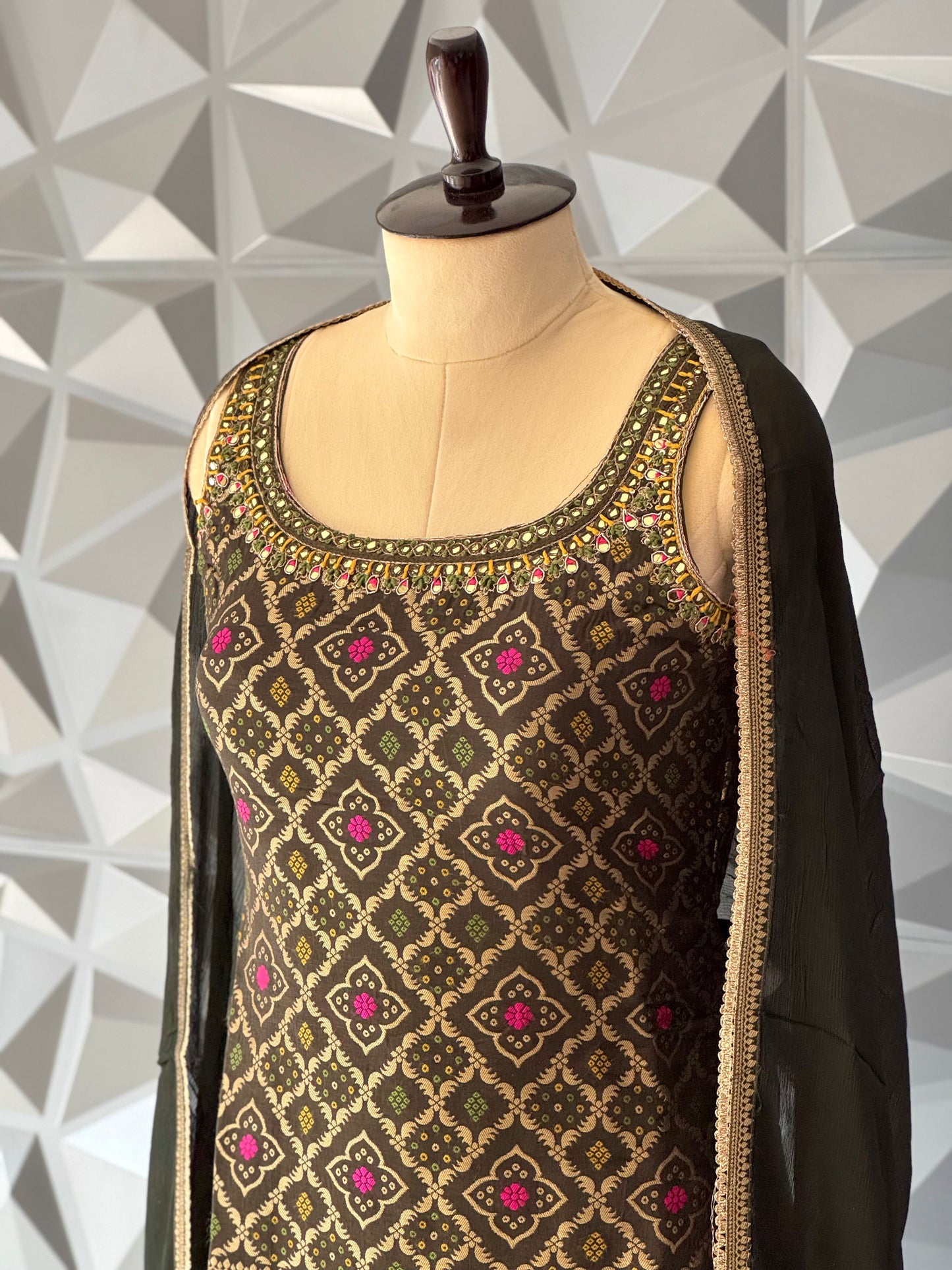 Mehendi Green Sharara Set