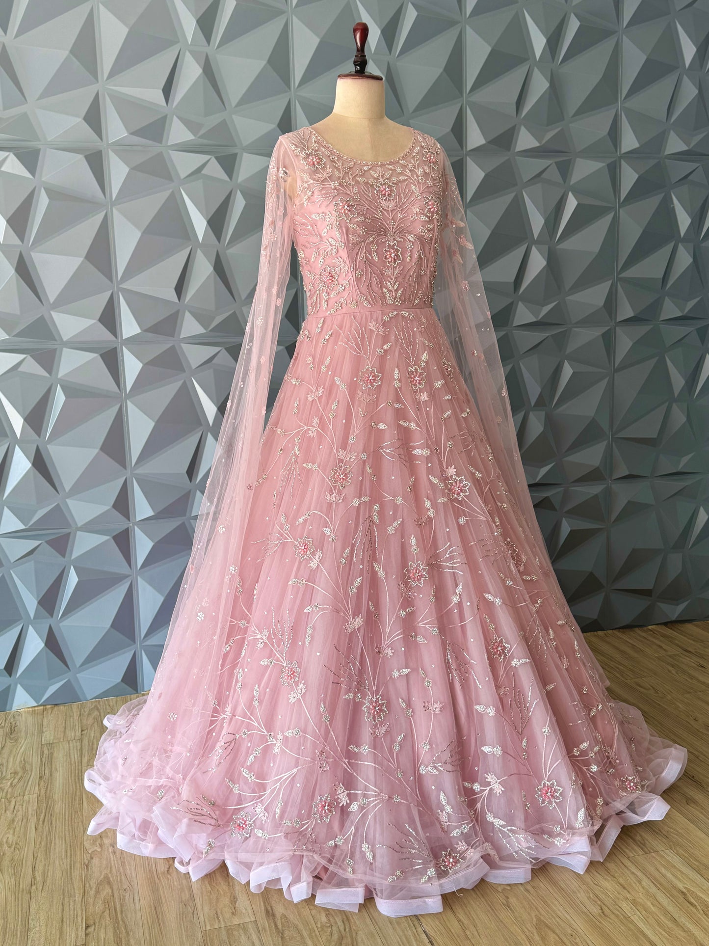 Baby Pink Designer Gown