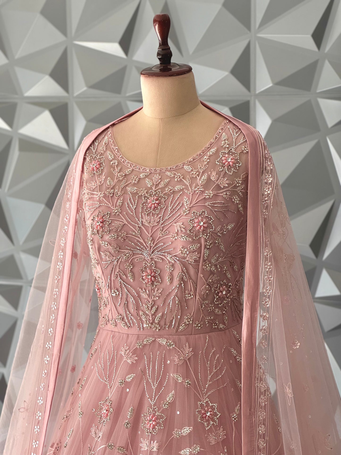 Baby Pink Designer Gown