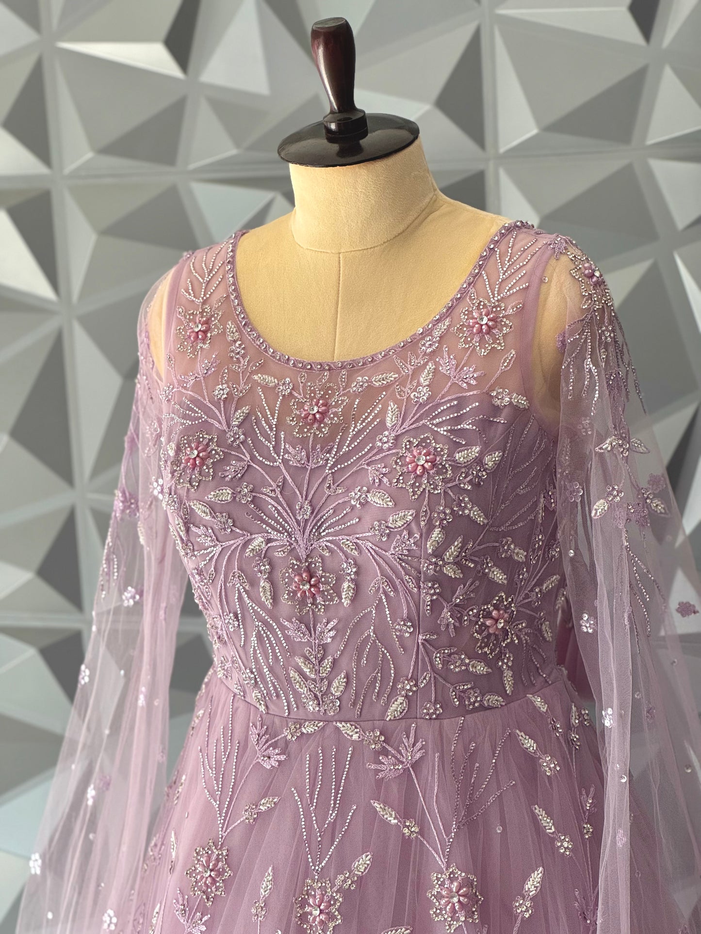 Lavender Designer Gown
