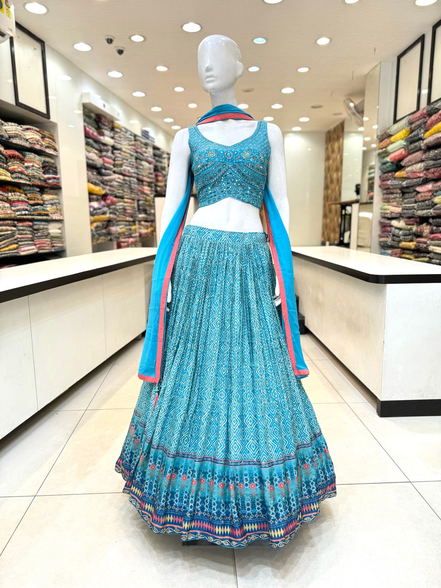 Blue Lehenga Set
