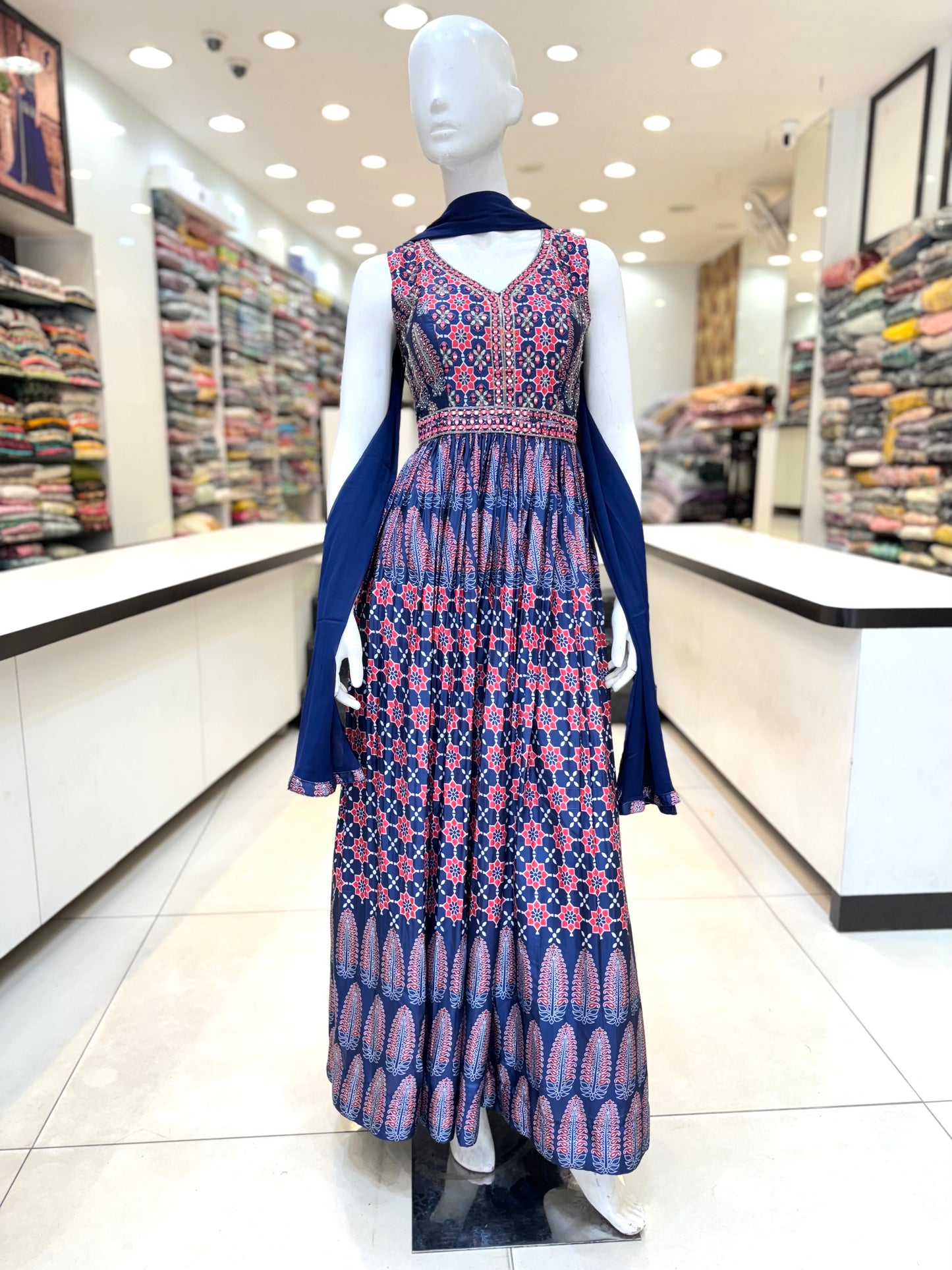 Ink Blue Long Dress