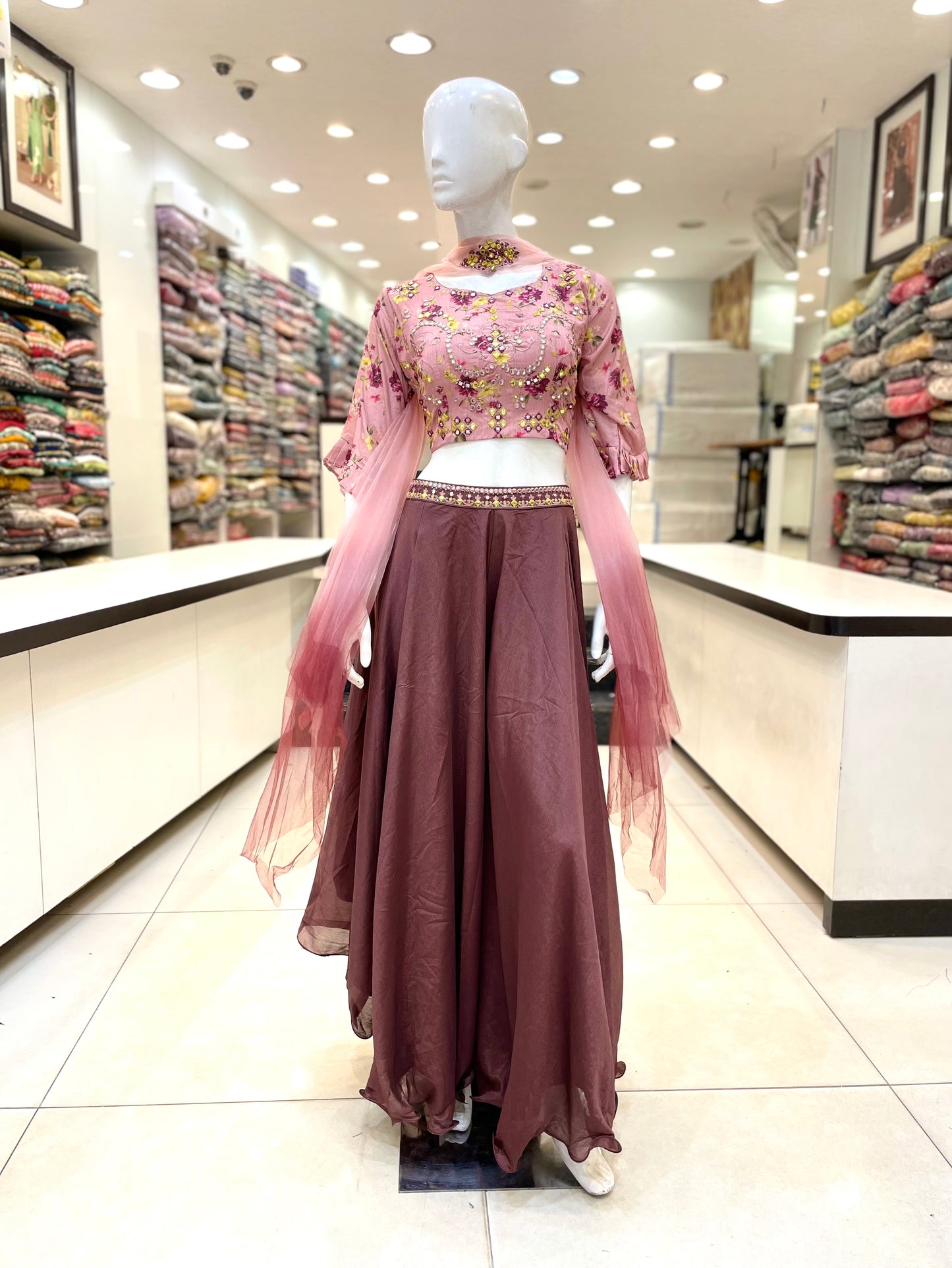 Nude Pink Palazzo Set
