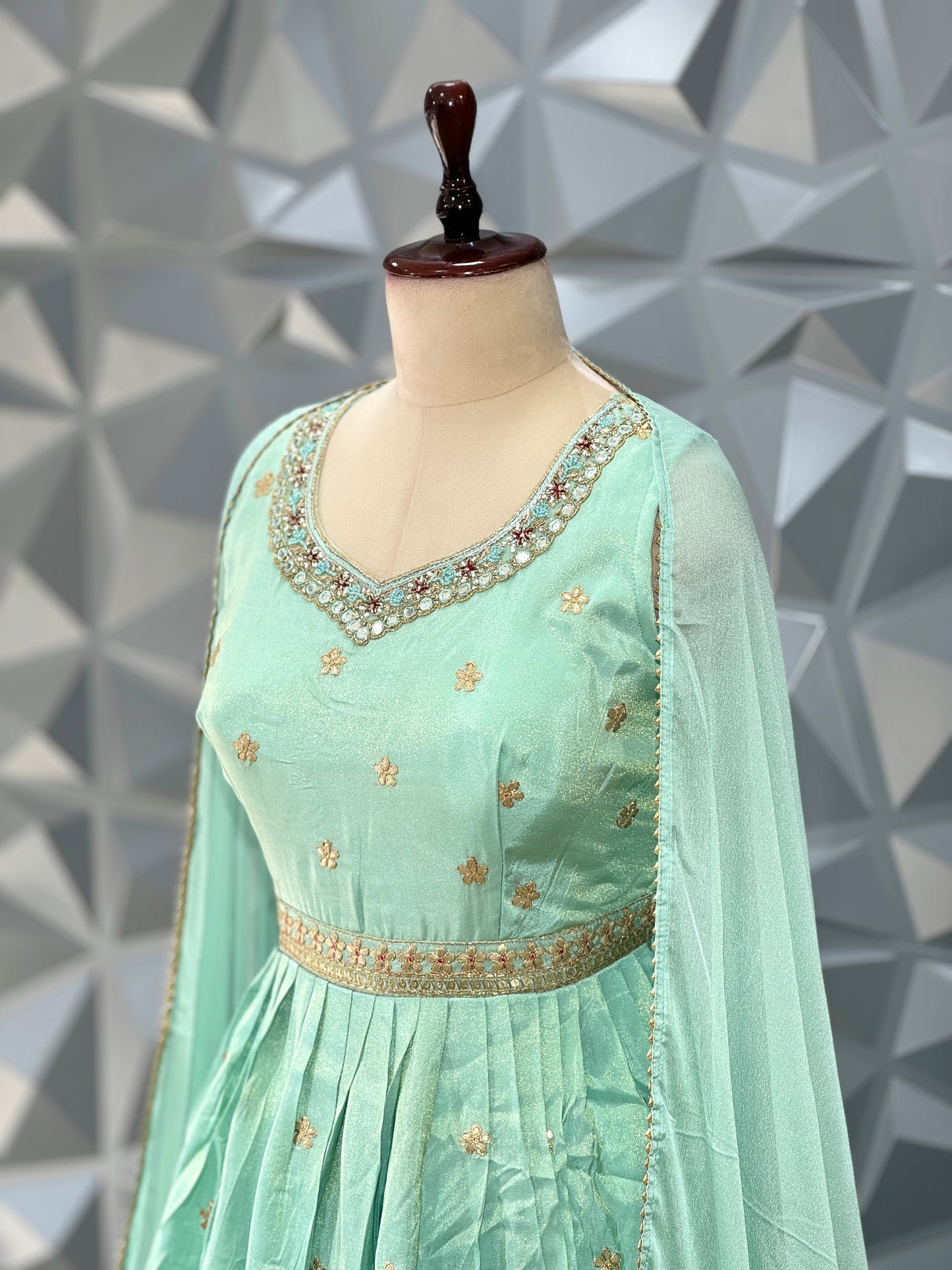 Sea Green Long Dress