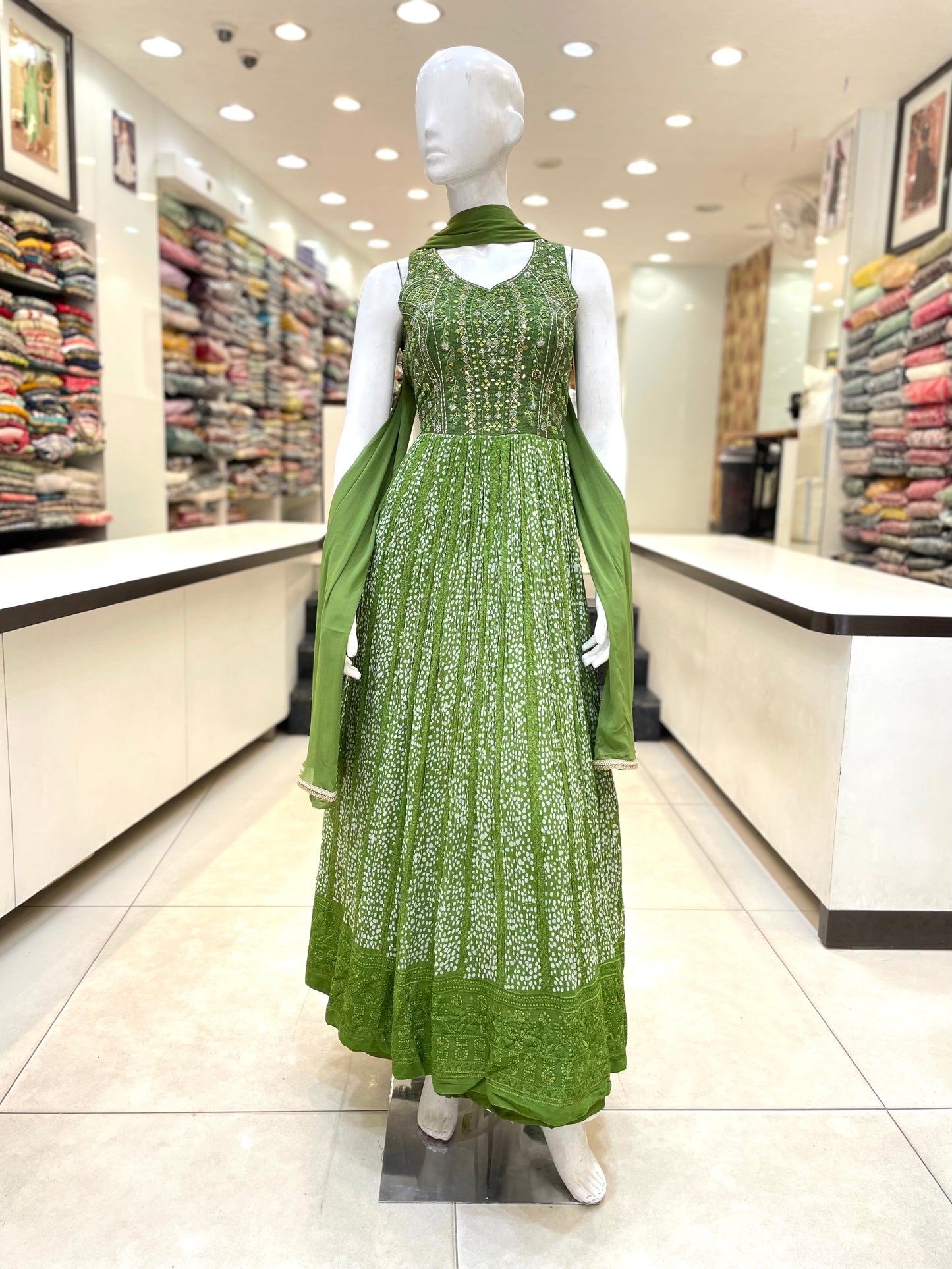 Green Long Dress