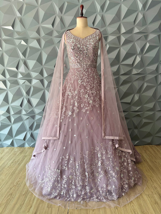 Lilac Long Gown