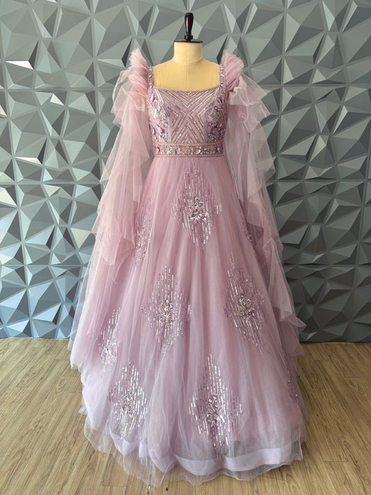 Baby Pink Designer Gown