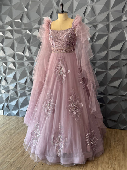 Baby Pink Designer Gown