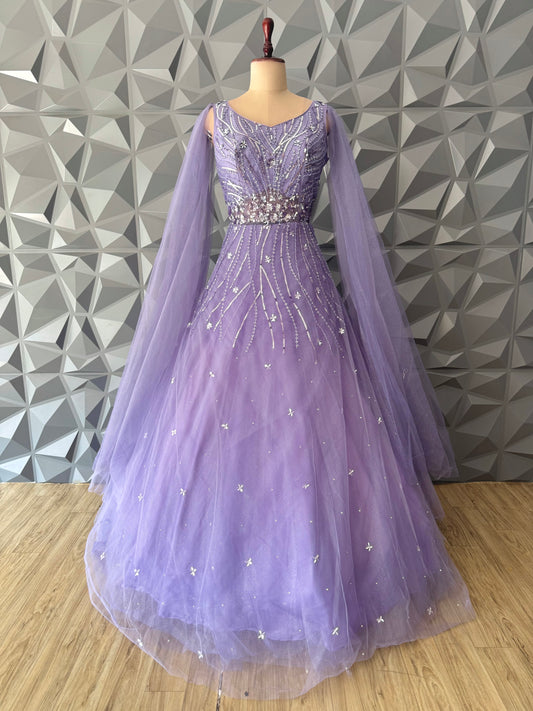 Purple Designer Gown