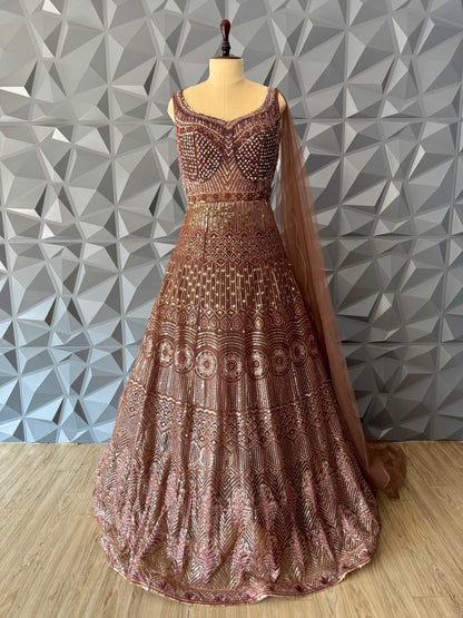 Rust Brown Long Gown