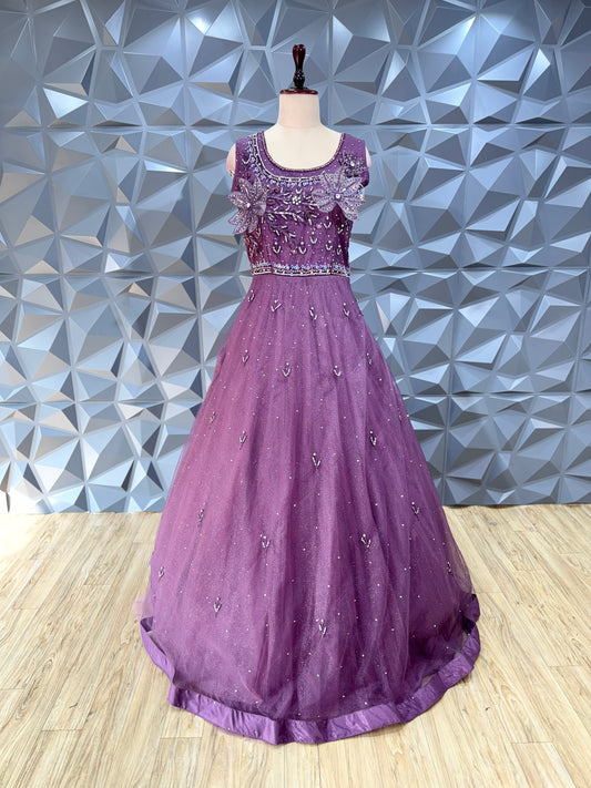 Purple Long Gown