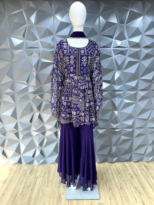 Purple Captani Sleeves Set