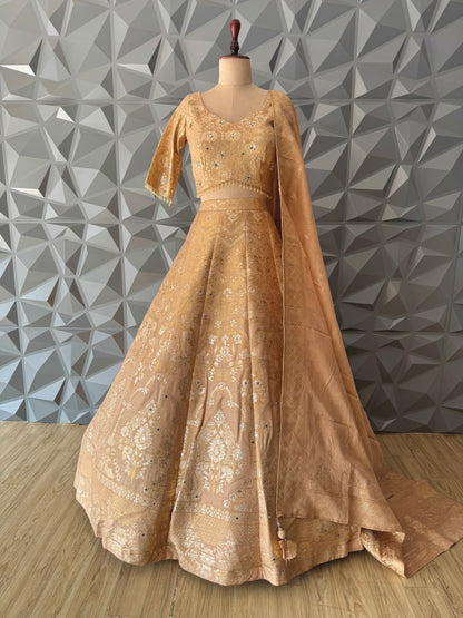 Gold Lehanga Set