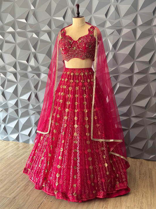 Red Lehenga Set