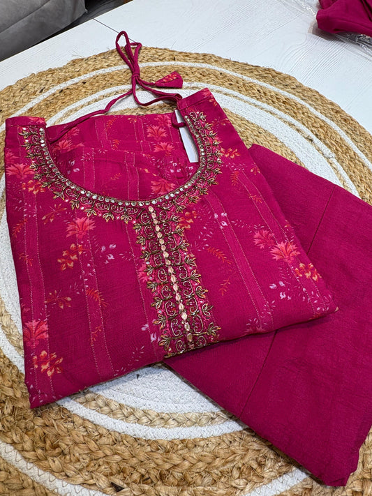 Pink Straight Cut Set