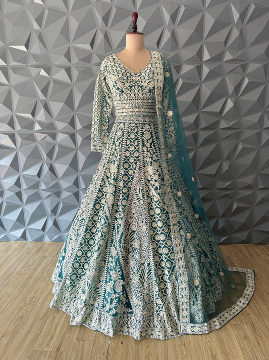Rama Green Bridal Lehanga Set