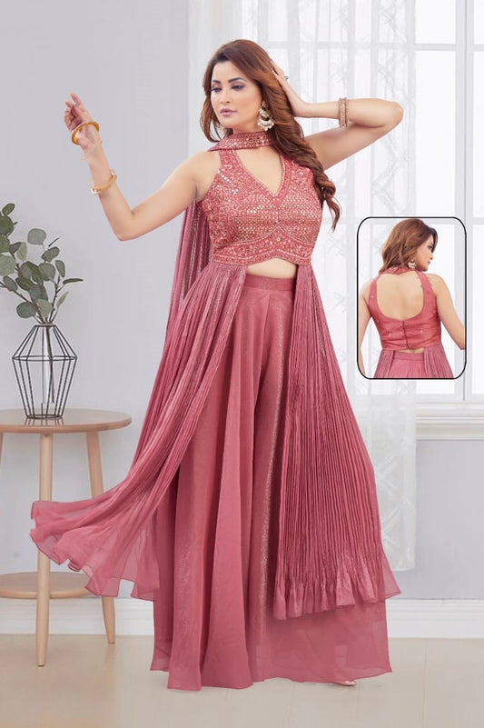 Pink Indo Western Set
