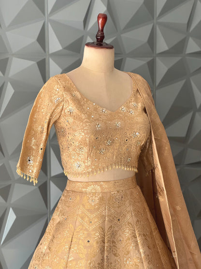 Gold Lehanga Set